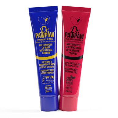 Dr PawPaw Pack Huulirasva ja naamio meikin valmisteluun ja hoitoon 2 x 25 ml 2 x 25 ml