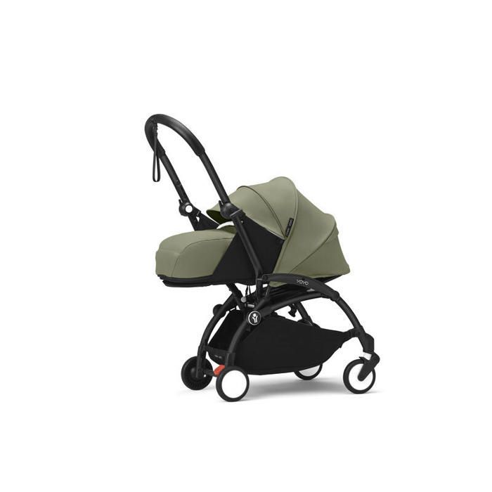 STOKKE - Carrinho Yoyo 3 Pack 0 e 6 Armação Preta Oliva Stokke