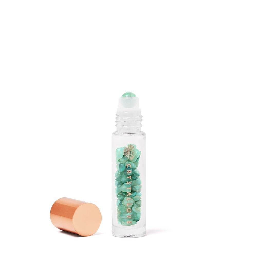 „Crystallove“ akių volelis, amazonito aliejaus buteliukas – 10 ml