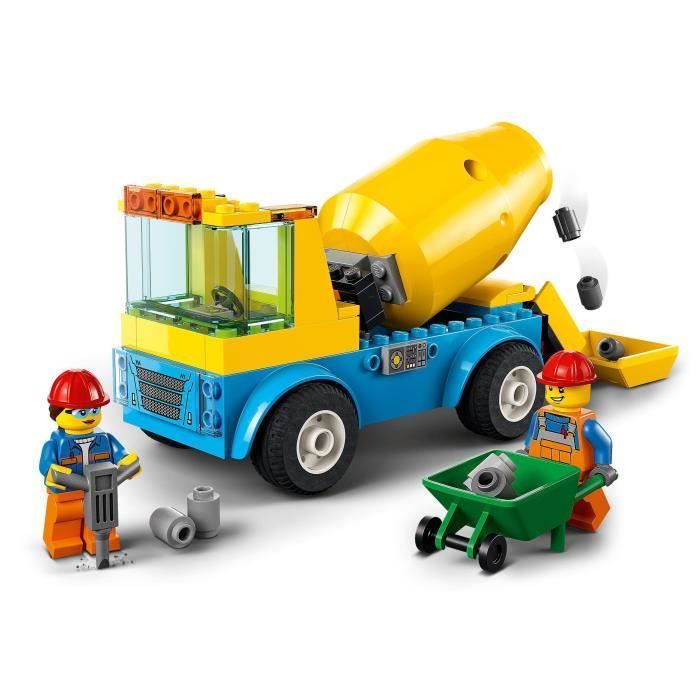 Jeu de construction - LEGO - City Le Camion Bétonnière - Véhicule de construction pour enfants dès 4 ans