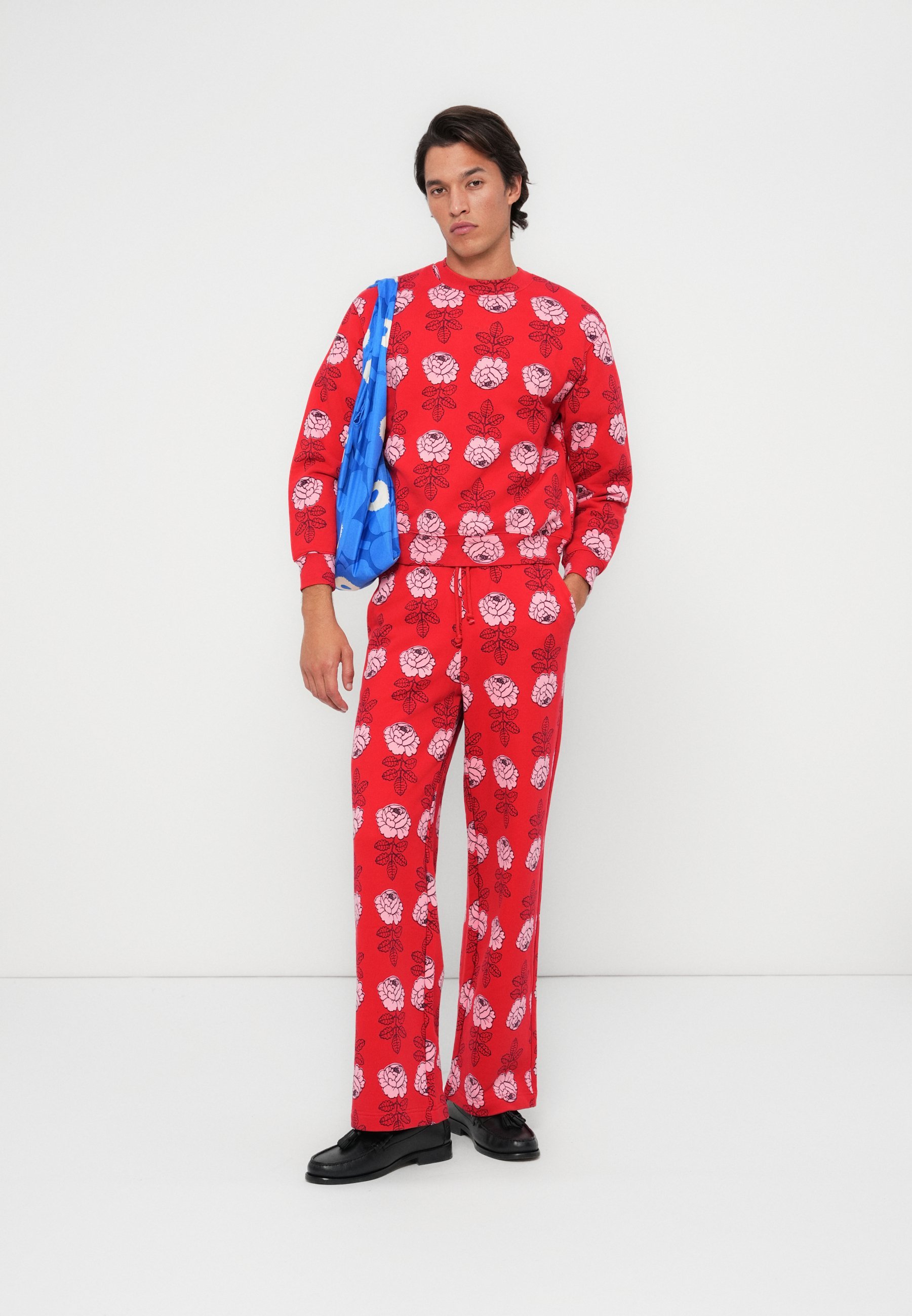 Marimekko LEIOT VIHKIRUUSU UNISEX - Moletom - vermelho/rosa claro/roxo escuro