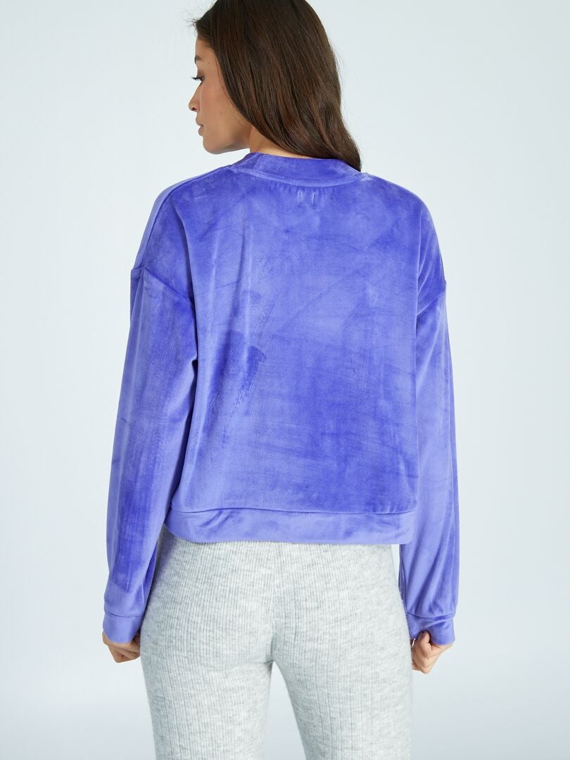 Sudadera polar para estar en casa - AZUL