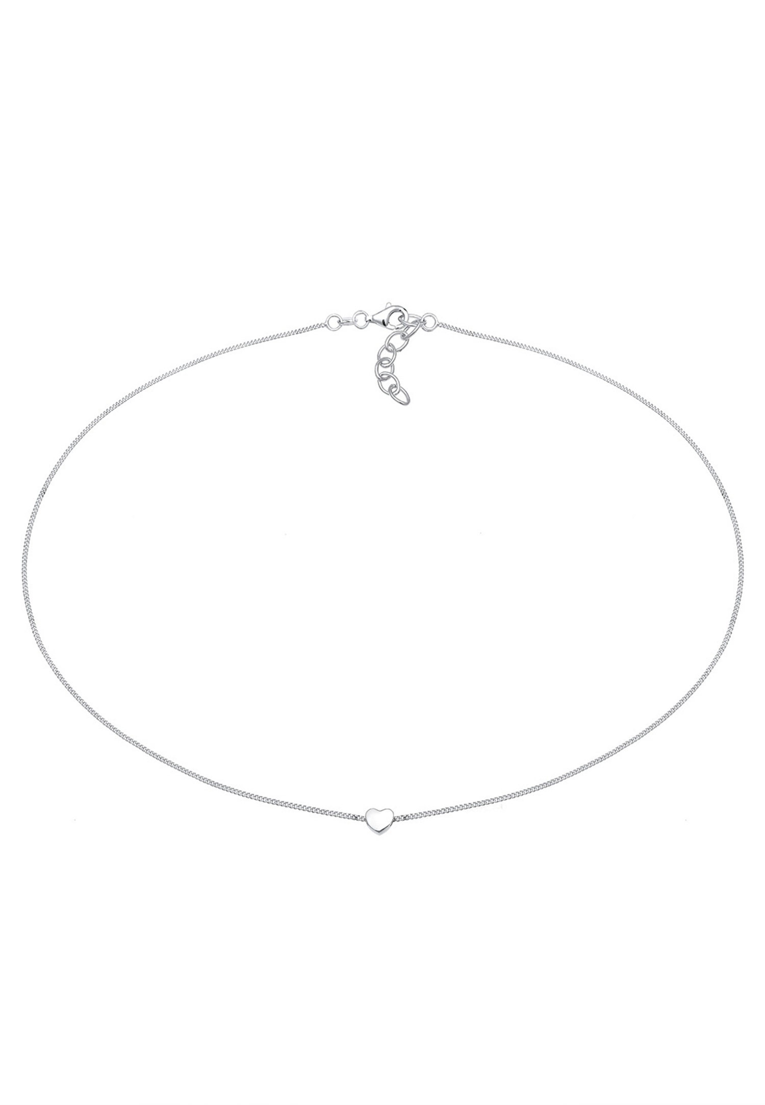 Elli Femmes Choker Coeur Pendentif Filigrane en Argent Sterling 925