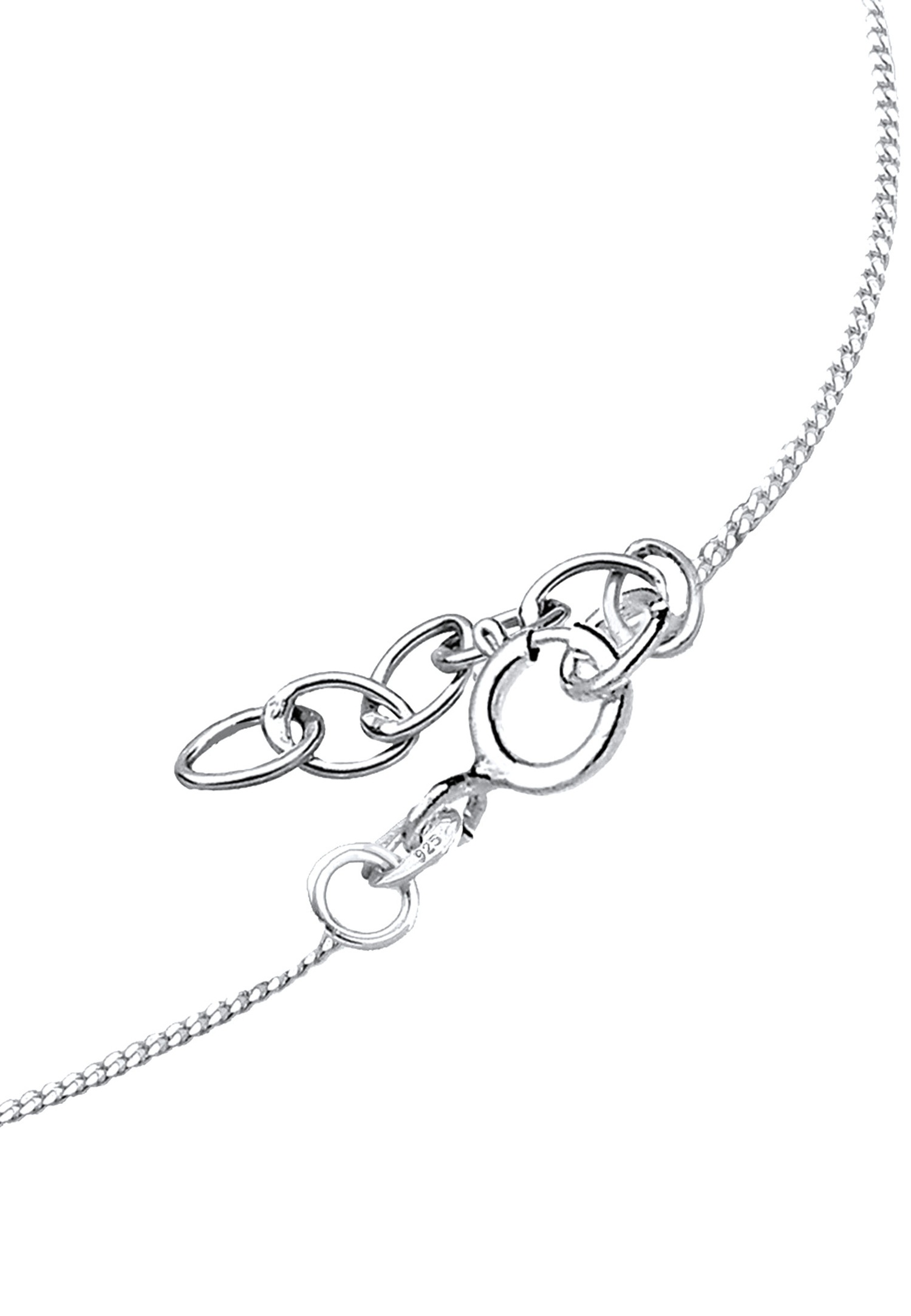 Elli Enfants Croix Cœur mignon avec cristaux en argent sterling 925