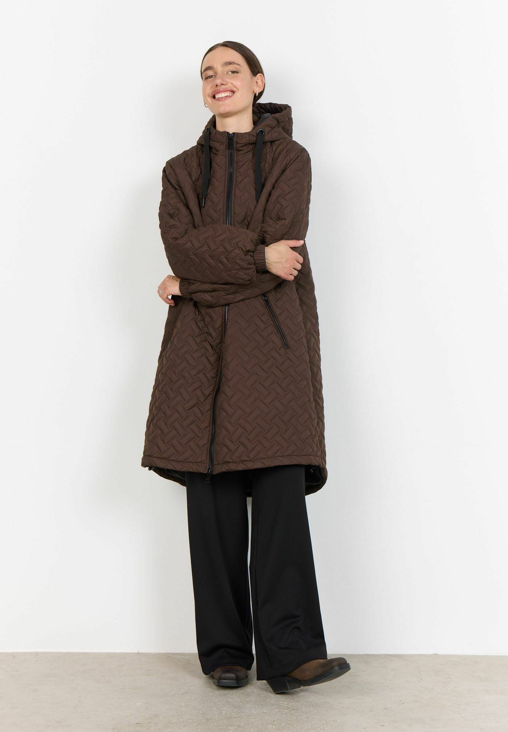 Soyaconcept FENYA - Cappotto invernale - salsa al cioccolato fondente