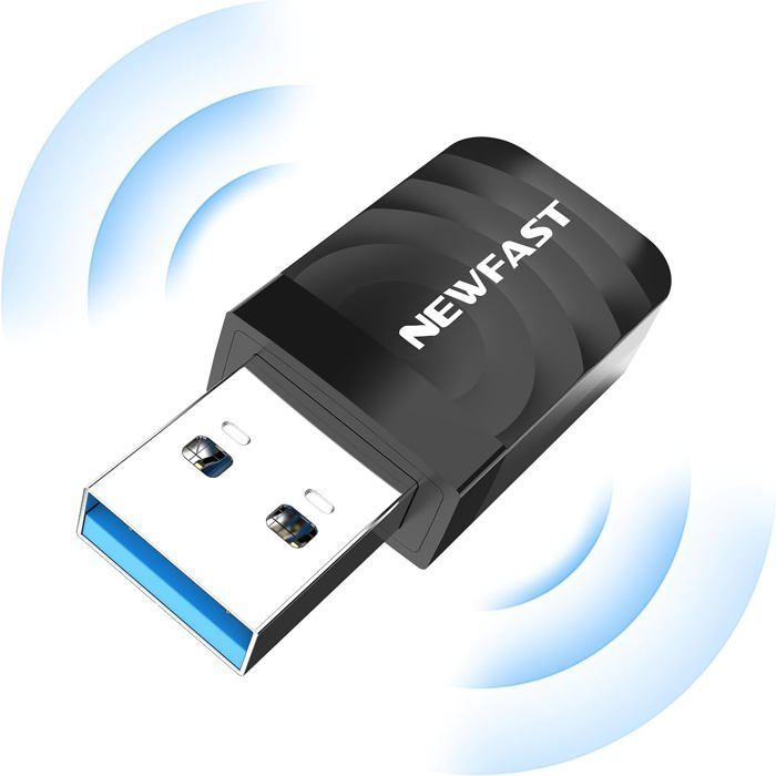 AC1300 NF-U323 Dual Band 2.4/5GHz USB WiFi Adapter, Nano USB 3.0 Adapter for Windows PC and Mac