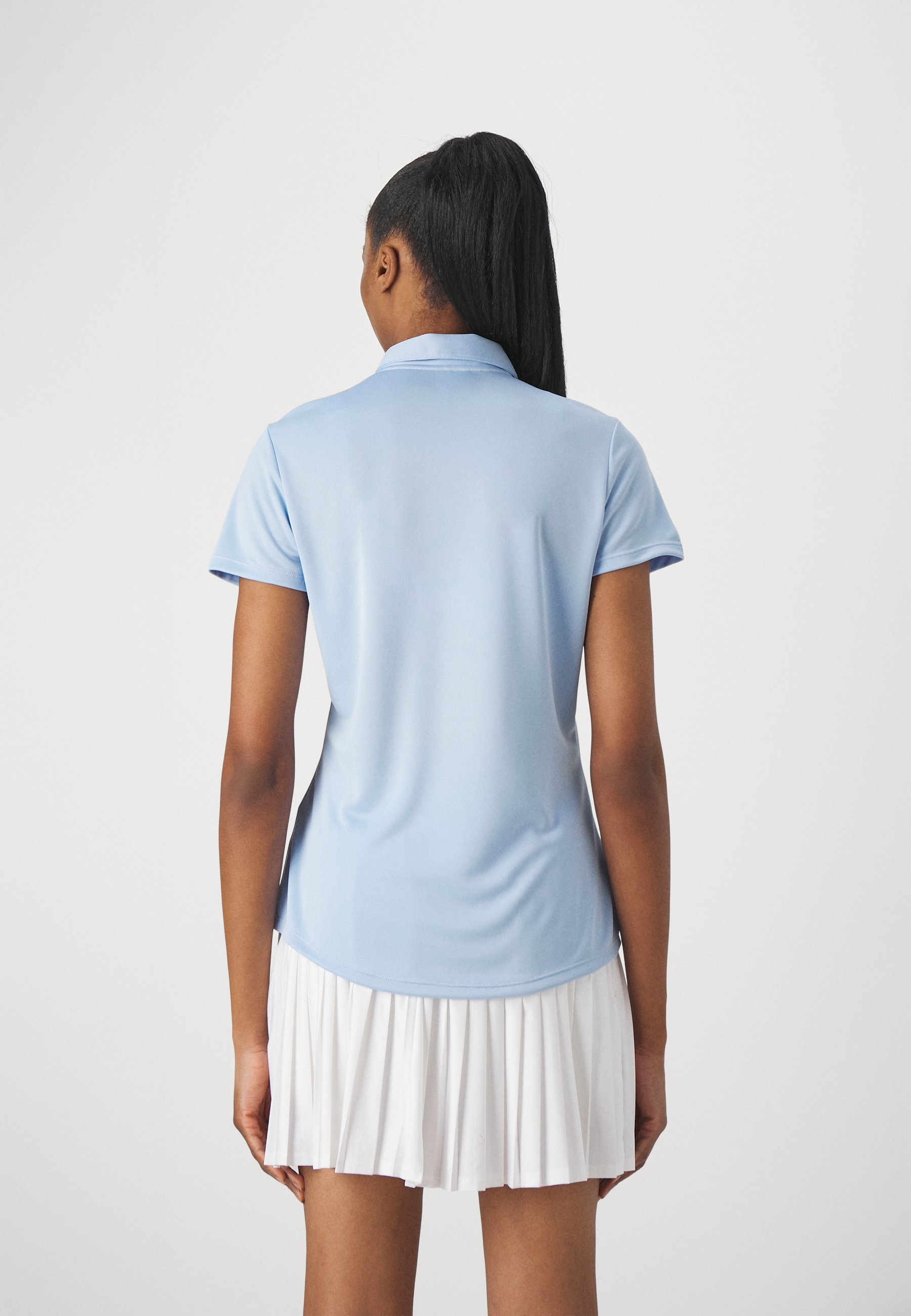 adidas Golf Damen-Poloshirt mit kurzen Ärmeln – Farbe: Clear Sky