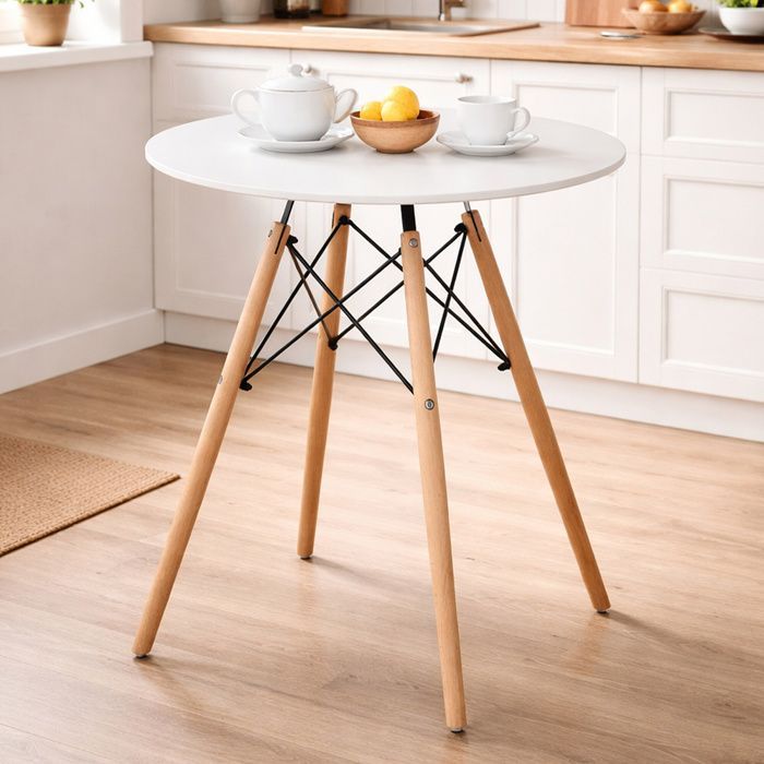 Table à manger Aga 60 cm Blanc