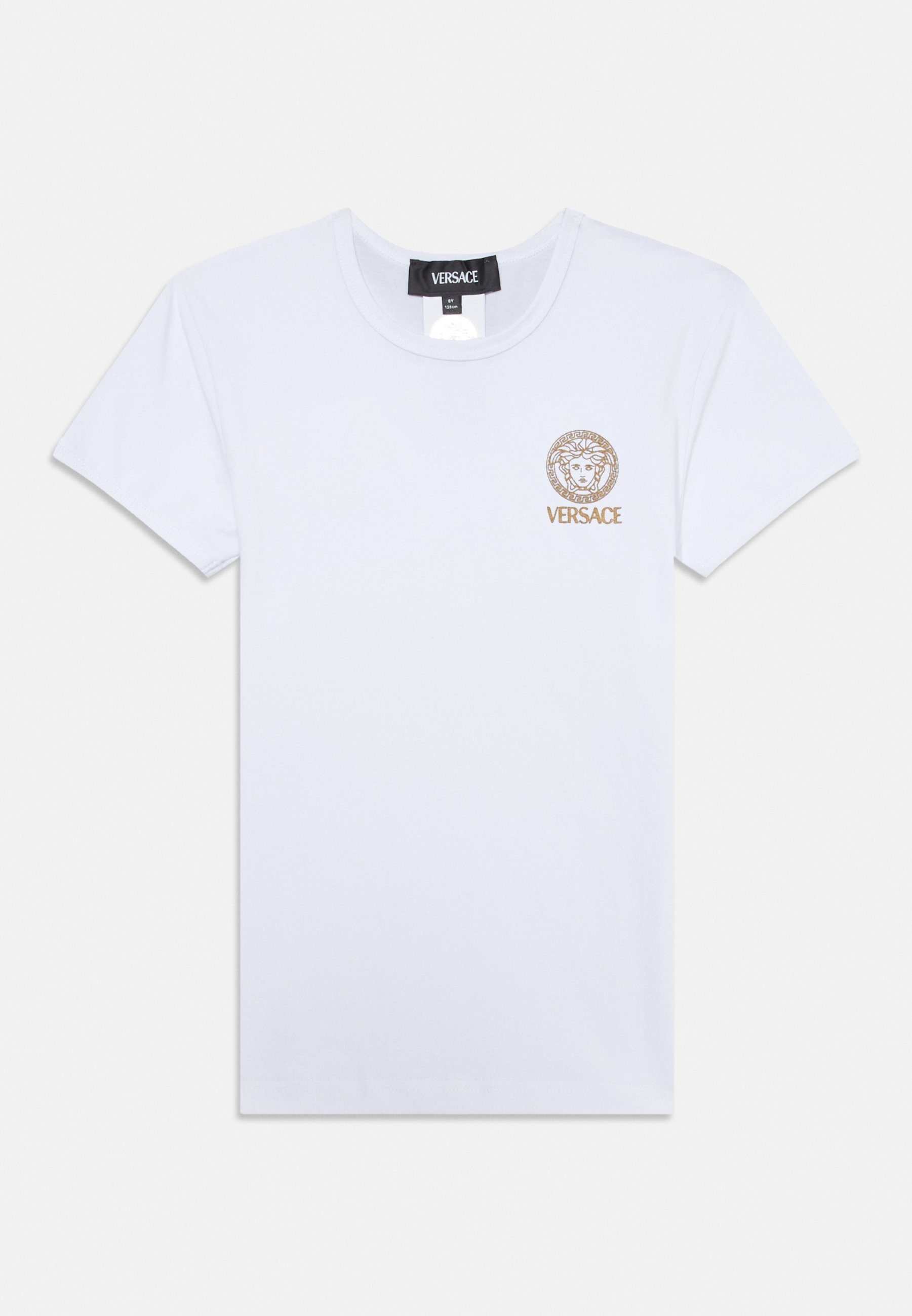 Versace TOPEKA STRETCH NUOVO LOGO UNISEX 2 PACK - T-shirt stampata - bianco ottico