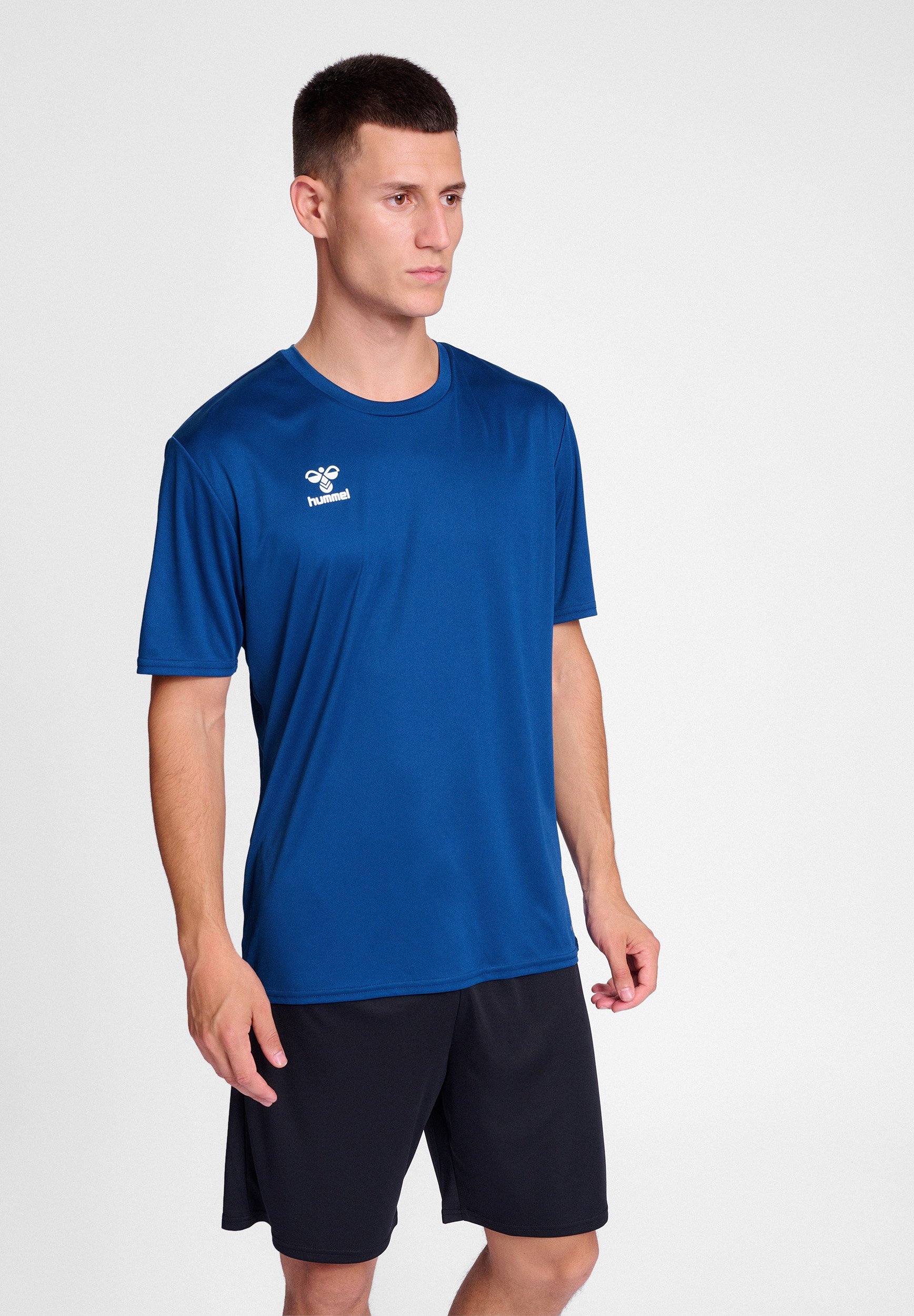 Hummel ESSENTIAL JERSEY - T-shirt sportiva - blu acceso