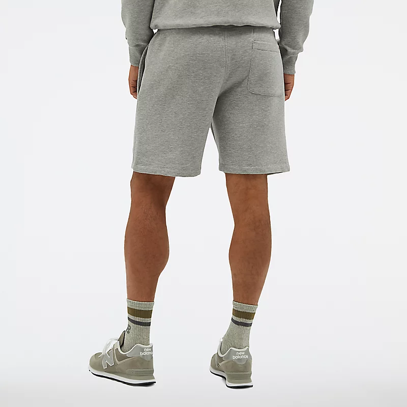 Szorty męskie NB z małym logo s - ATHLETIC GREY
