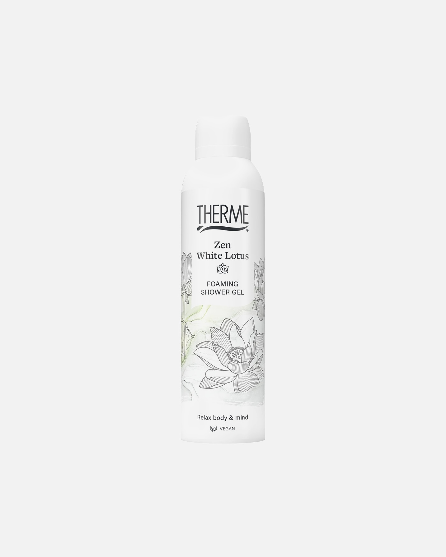 THERME Zen White Lotus Shower Gel, skummende showergel – 200 ml