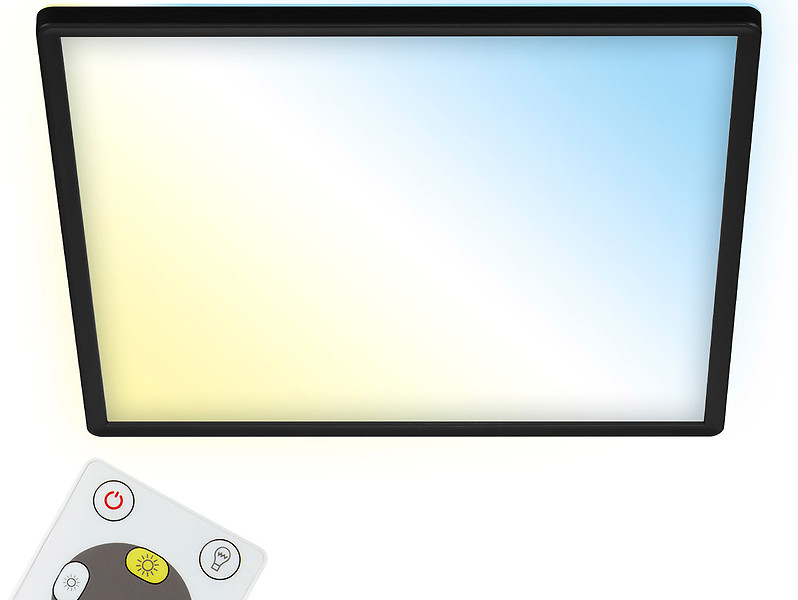 Plafon Slim LED metalowy czarny