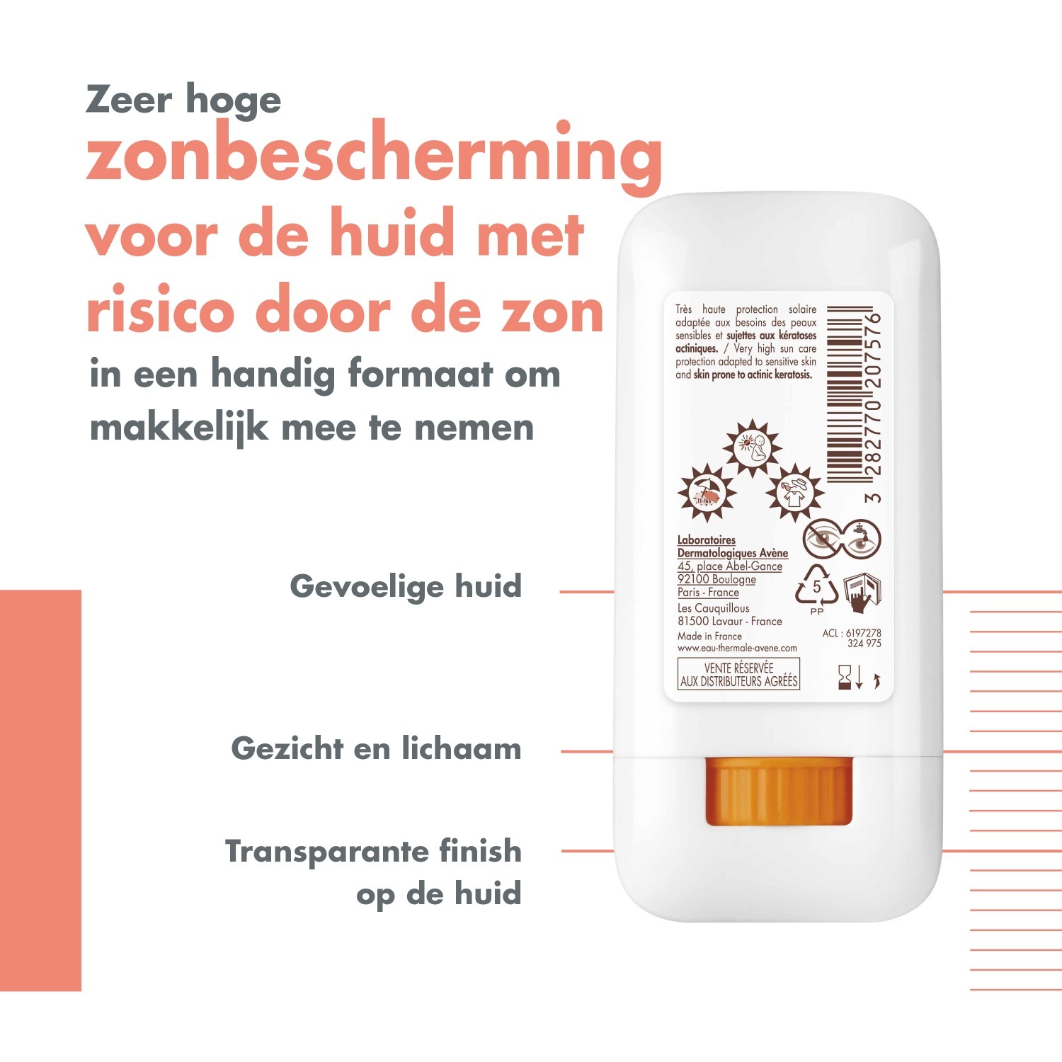 Avène kremas nuo saulės Solaire SunsiStick KA SPF50+ - 20 g