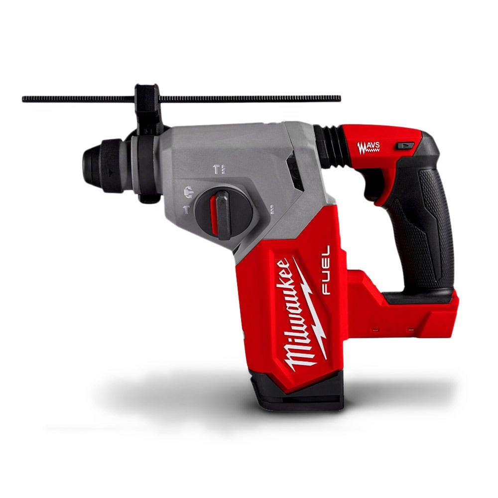 Kit de Furadeira de Impacto SDS Plus Milwaukee FUEL™ 18V com 2 Baterias de 6,0 Ah e Encaixe de 26 mm (M18FH-602C)
