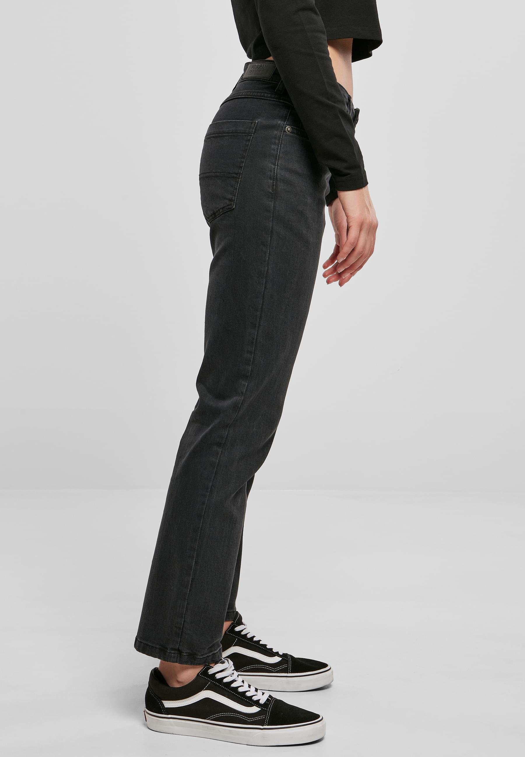 Urban Classics jeans met rechte pijpen - zwart gewassen