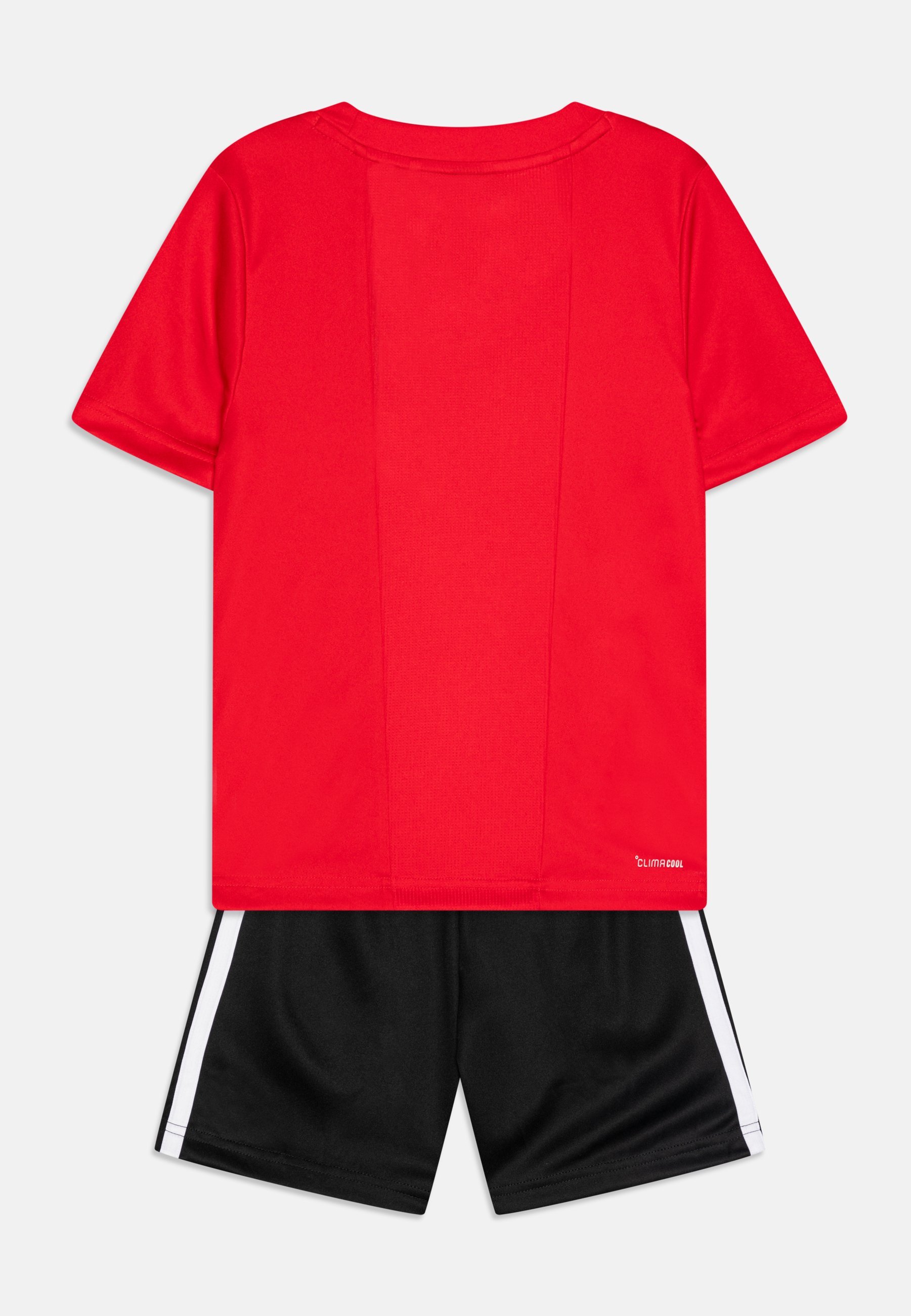 adidas Performance ESSENTIALS JUNIOR UNISEX SET - Sport-T-Shirt - Rubinrot/Schwarz