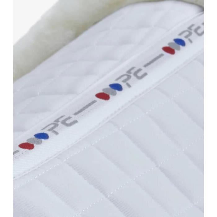 Premier Equine Merino Wool Horse Saddle Pad - White / Natural Wool - Full
