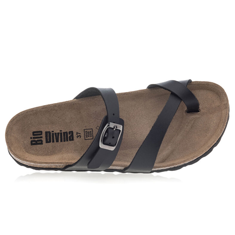 Zwarte sandalen/open teenschoenen voor dames