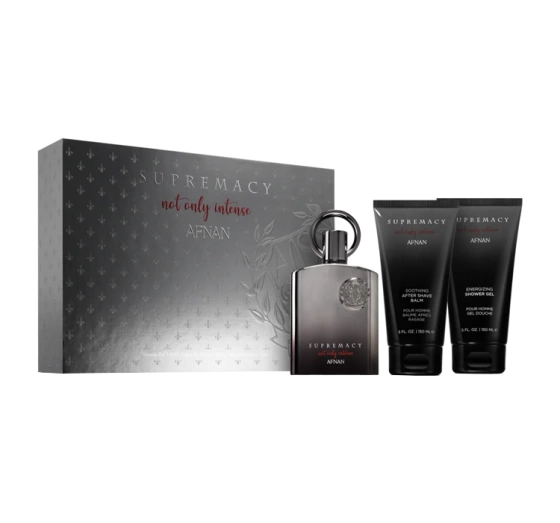 Afnan Supremacy Not Only Intense ekstrakt perfum spray 100 ml   żel pod prysznic 150 ml   balsam po goleniu 150 ml