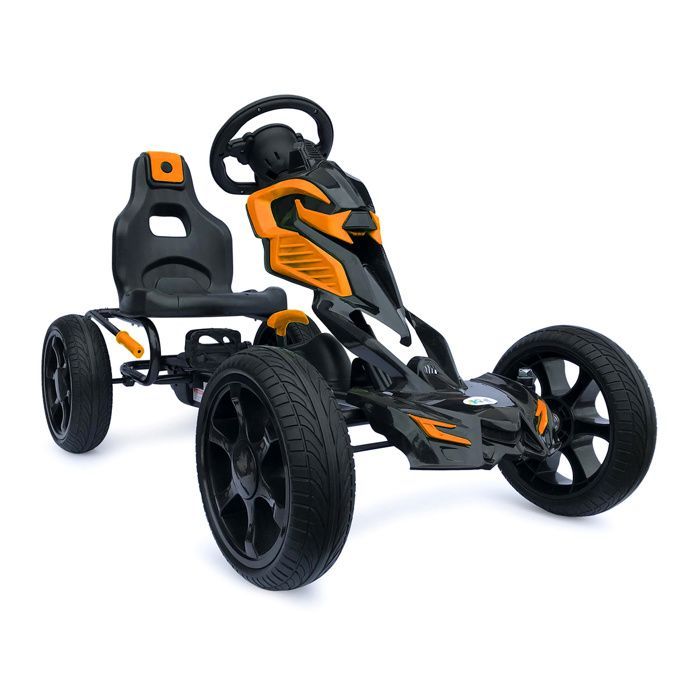 Grote trapkart #scout, tot 60 kg, oranje kleur