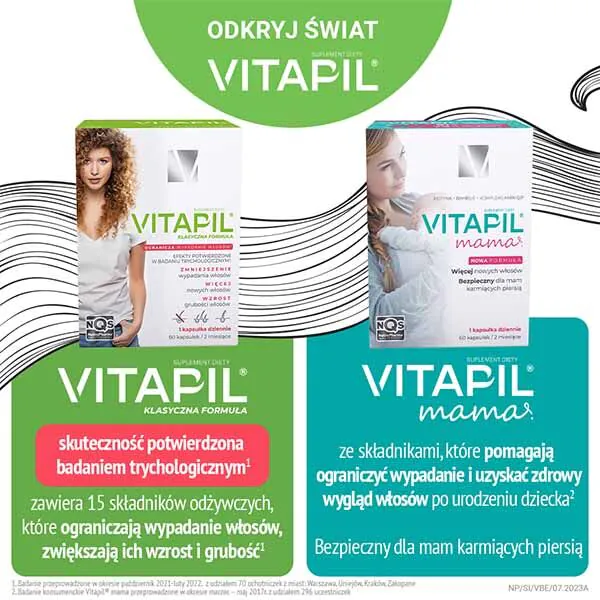 Vitapil Beauty, Suplement diety na włosy, skórę i paznokcie, Kapsułki