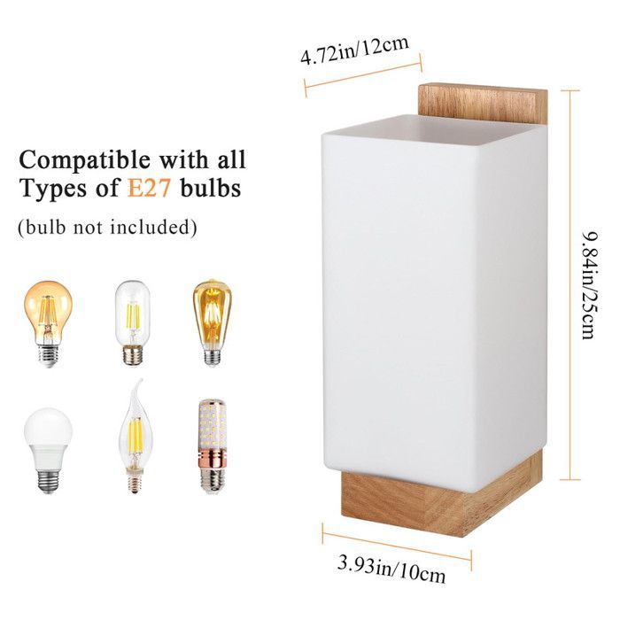 DELIPOP Applique Murale Vintage - Bois Naturel et Métal - Support E27 Max 60W - Idéale pour Couloir et Escalier