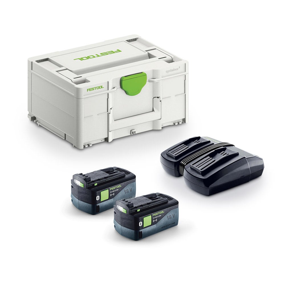 FESTOOL SYS 18V 2 x 5,2Ah TCL6 Duo Akkupack im Systainer 577077