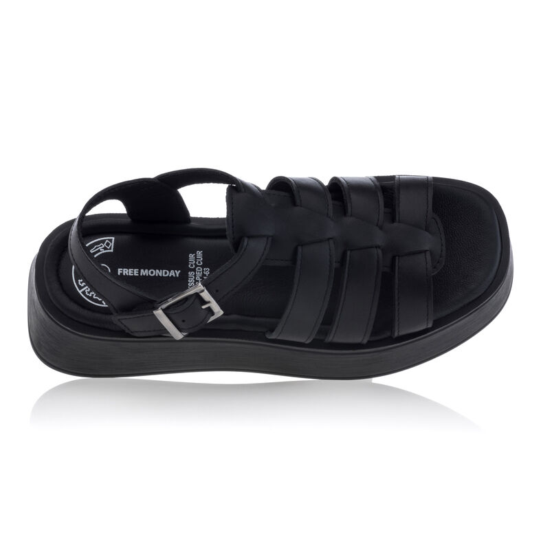 Sandali neri da donna / Scarpe aperte in punta