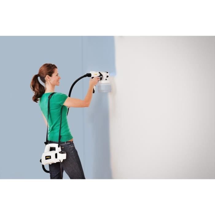 Pistolet à peinture basse pression WAGNER Wall Sprayer W450 - 460W - 230ml/min - 1,3l - Electrique