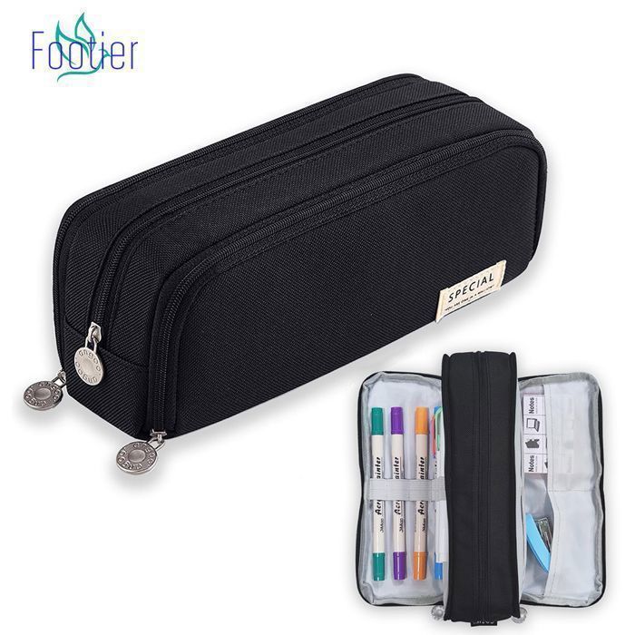 Estuche para lápices, estuche escolar, estuche grande para lápices, bolsa para lápices para la universidad, la oficina, estudiantes y niñas.