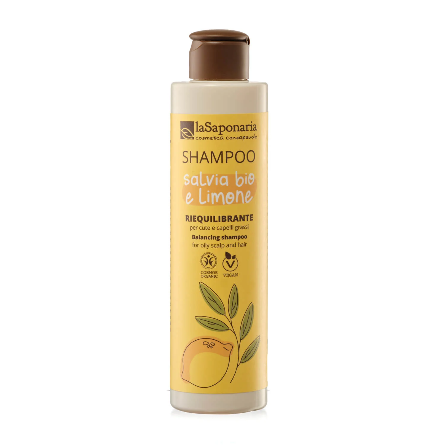 Capelli e Cute Shampoo liquido Salvia e Limone - Shampoo Purificante