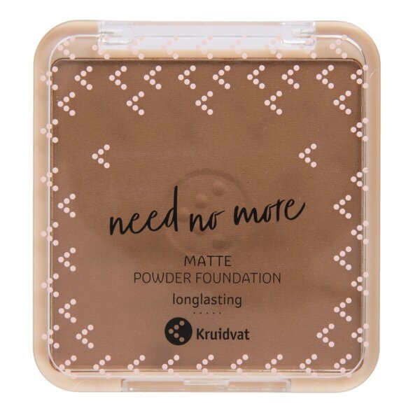 „Kruidvat Need No More 055 Deep Mocha Color & Finish“ pudros makiažo pagrindas, 10 g