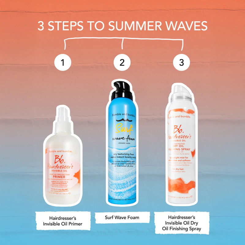 Neviditeľný olejový ochranný sprej proti teplu/UV žiareniu od Bumble and Bumble Hairdresser's pred stylingom pre bezchybne vyzerajúce vlasy