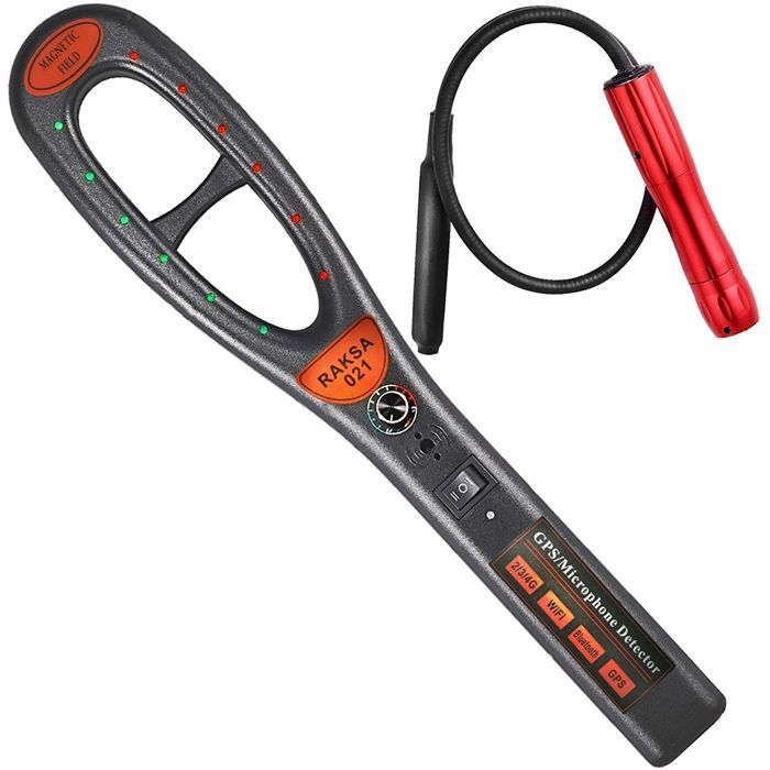 021 Escáner de seguridad portátil, detector de señal GPS inalámbrico para automóviles, para detectar señales y detectores de RF inalámbricos.