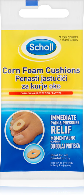Almofadas de espuma Scholl para calos e calosidades.