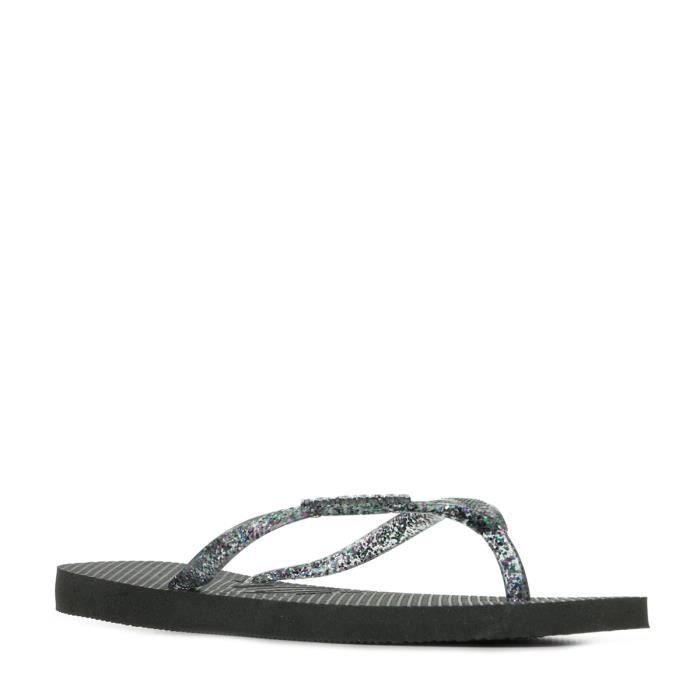 Infradito - Havaianas - Logo quadrato metallizzato - Nero - Adulto - Unisex
