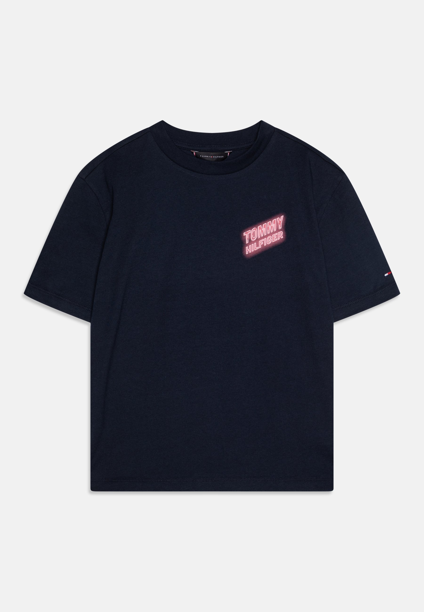 TOMMY HILFIGER NEON GRAPHIC UNISEX - Tričko s potiskem - black