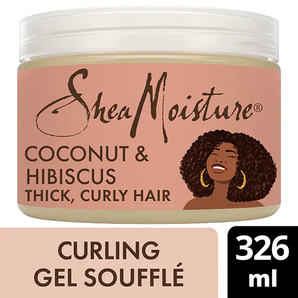 Gel rizador soufflé de coco e hibisco de SheaMoisture, 326 ml
