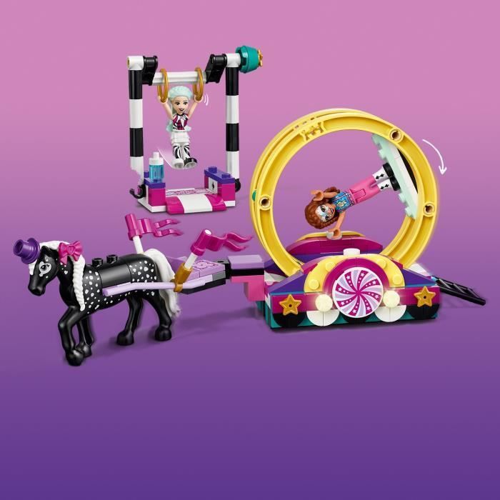 Jeu de construction - LEGO - Friends Les acrobaties magiques - Mini-poupées - Parc à thème