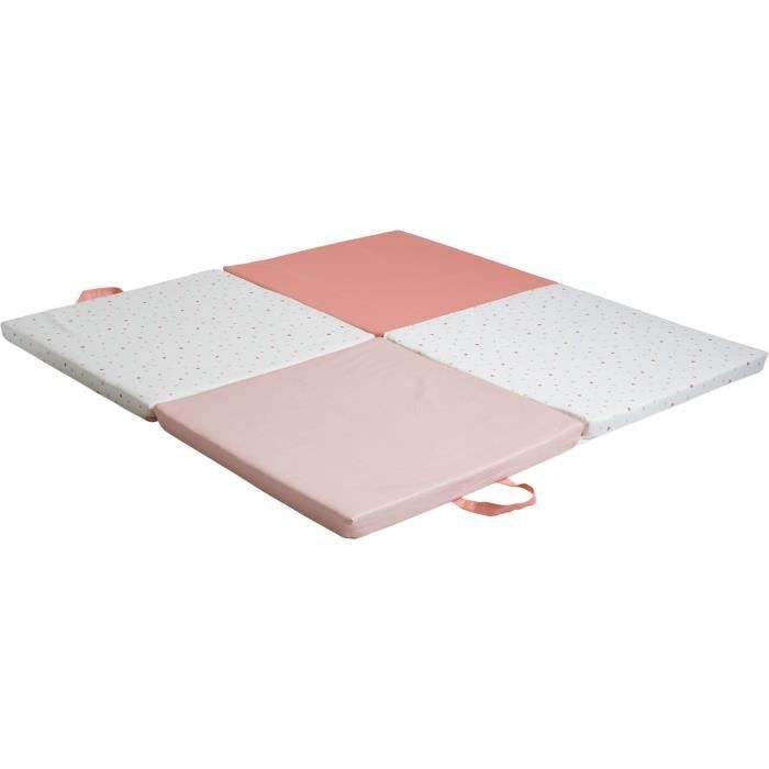 TINEO MON COEUR Tappetino da gioco intelligente 3 in 1 - Tappetino da gioco multifunzionale per lo sviluppo - 120x120x5 cm