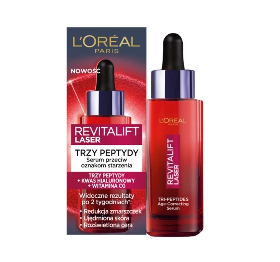 L'Oréal Paris Revitalift Laser serum przeciw oznakom starzenia z trzema peptydami 30ml