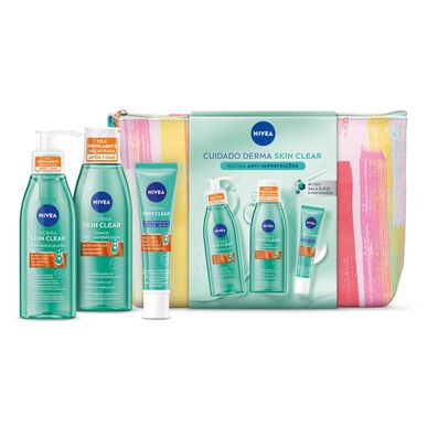 Nivea Pack Cuidado Derma Skin Clear Conjunto Produtos Rotina Anti-Imperfeições 1 un 1 un