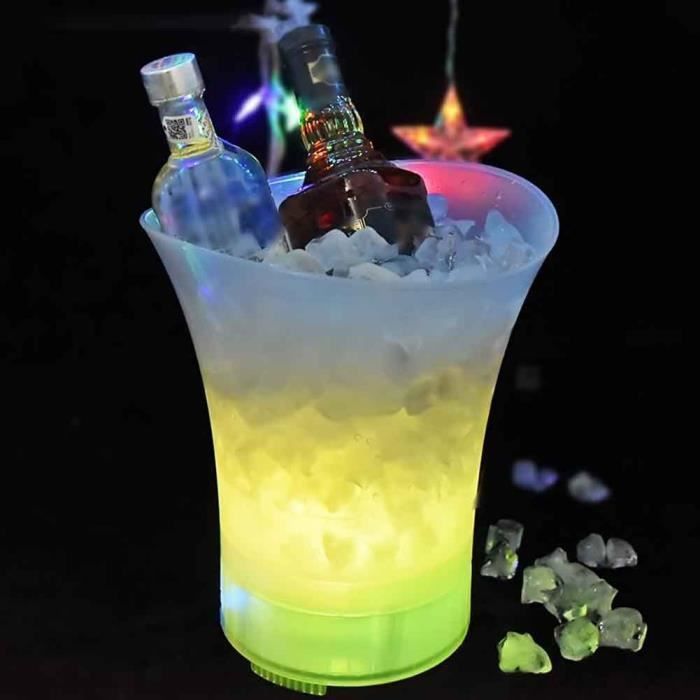 Rafraichisseur vin - KTV - Bluetooth - Changement de couleur - Lumière LED - 20 cm