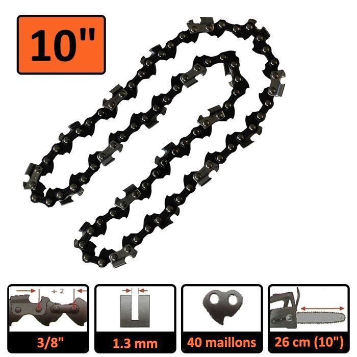 GT GARDEN - Catena a 40 maglie per motosega da potatura
