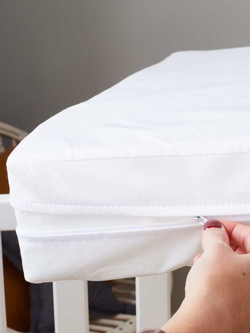 Matrasbeschermer tegen bedwantsen voor baby's - WIT