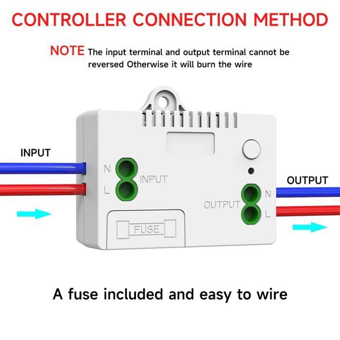 Interruptor inalámbrico AIMOONSA - 1 interruptor, 2V1A - Autoalimentado (sin batería) - Resistente al agua - Alcance interior de 50 m
