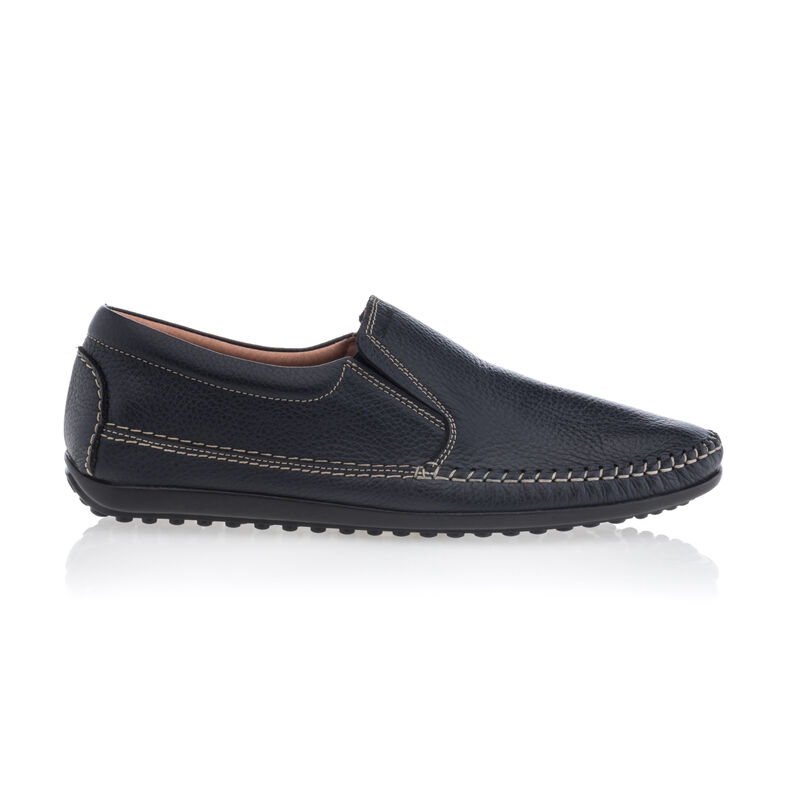 Blå loafers/båtsko for menn