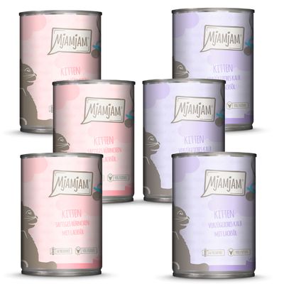 Pachet mixt MjAMjAM Kitten 6 x 400 g