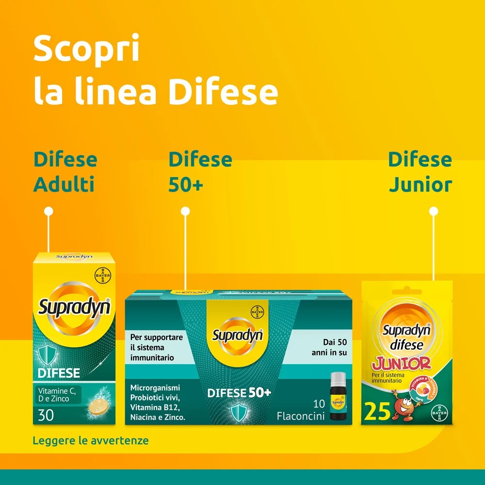 SUPRADYN Supradyn Defenses 30 comprimidos efervescentes Vitaminas C, D e zinco